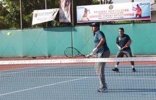 Bupati Alfedri Buka Kejuaraan Perdana Tenis Lapangan Piala Pelti Cup Siak 2020